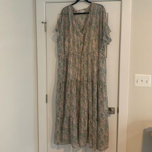 Multicolored Ruffle Dress